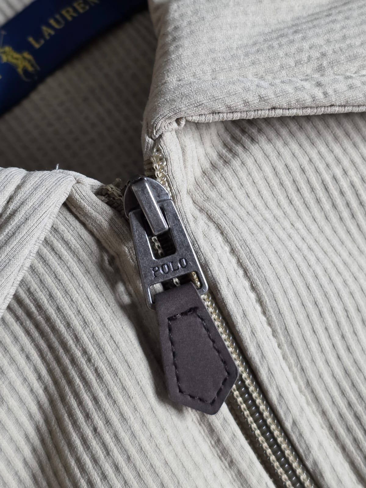 POLO RALPH LAUREN Dune Tan Tailored Fit Cord Jacket with Embroidered Accents