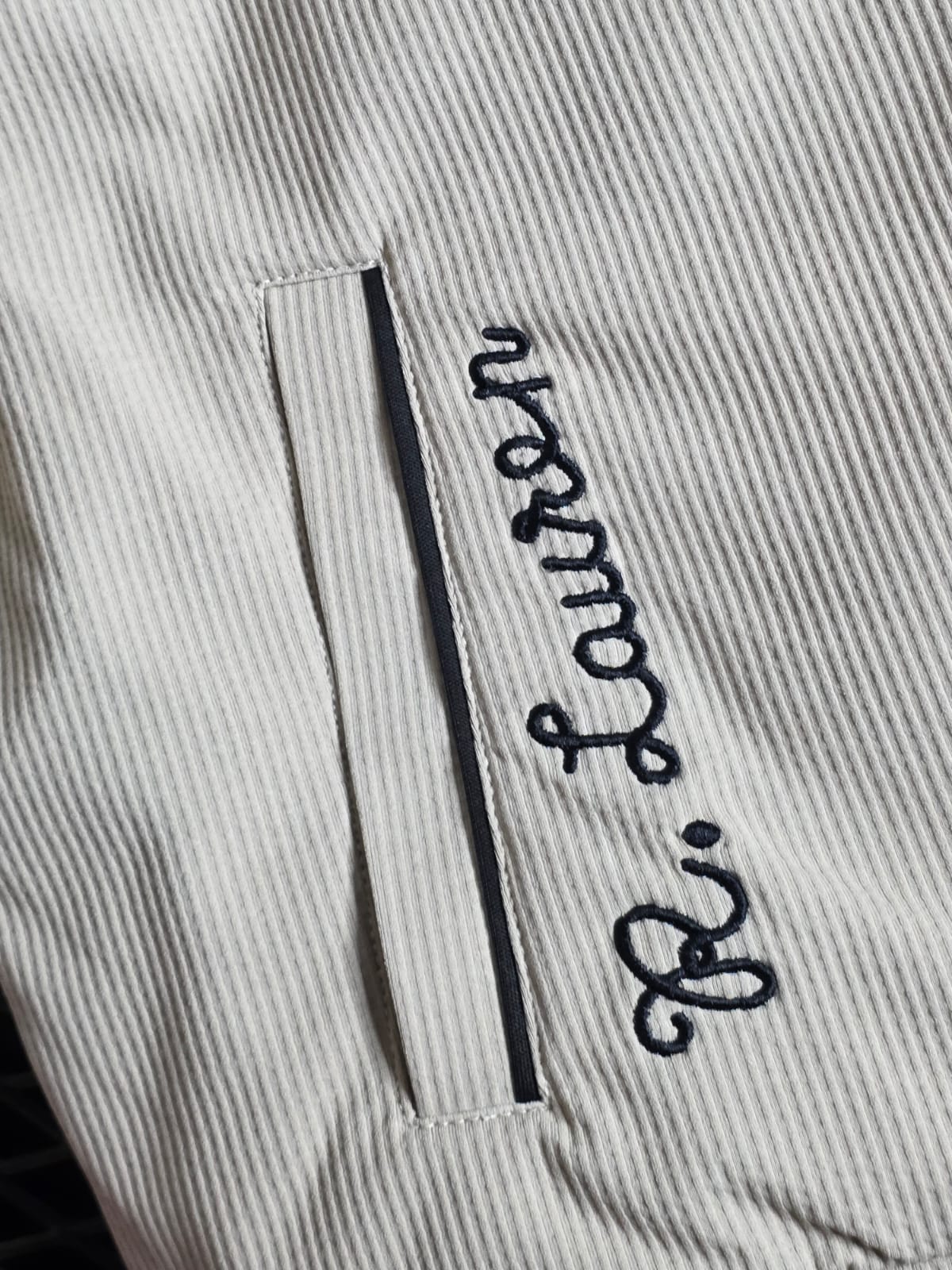 POLO RALPH LAUREN Dune Tan Tailored Fit Cord Jacket with Embroidered Accents