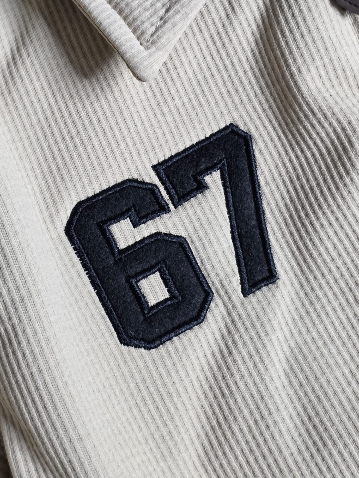 POLO RALPH LAUREN Dune Tan Tailored Fit Cord Jacket with Embroidered Accents