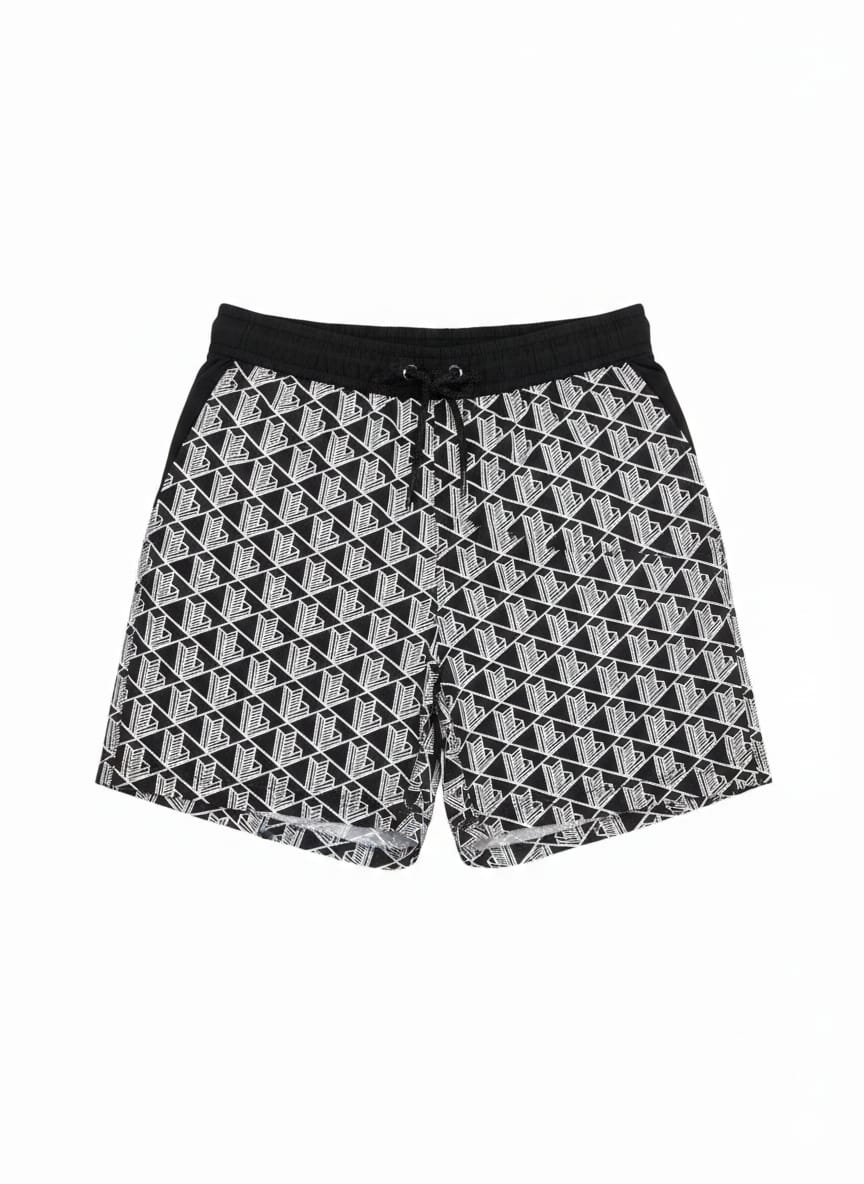 Lacoste Men's Graphic Print Swim Shorts