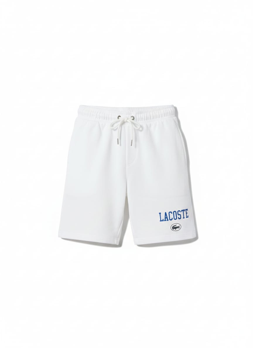 Lacoste Men's Classic Fit White Sweat Shorts