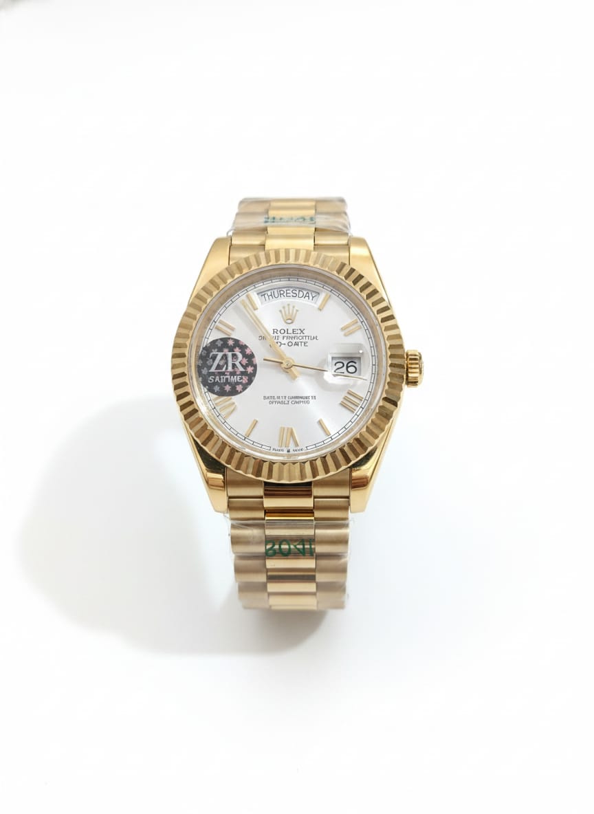 ROLEX Radiant Champagne Luxe Automatic Day-Date 40mm Watch  (IMPORTED)