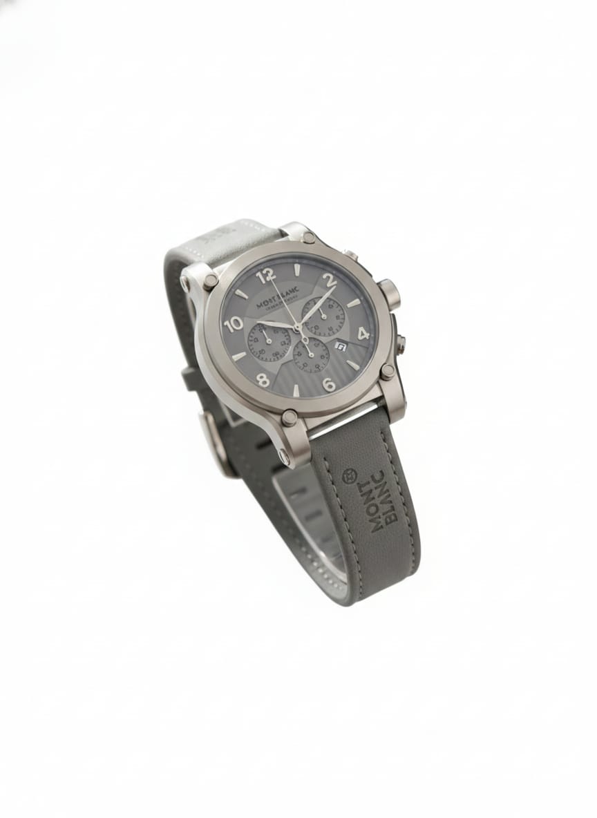 MONTBLANC Steel Mist Chronograph Collection Grey Dial Timepiece  (IMPORTED)
