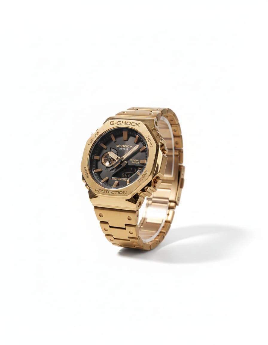 G-SHOCK Sunburst Gold Premium Analog-Digital Timepiece