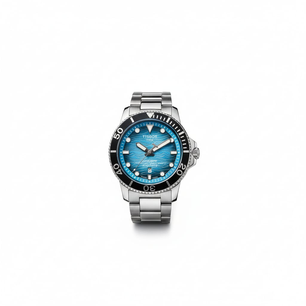 TISSOT Celestial Turquoise Precision Automatic Dive Watch (IMPORTED)