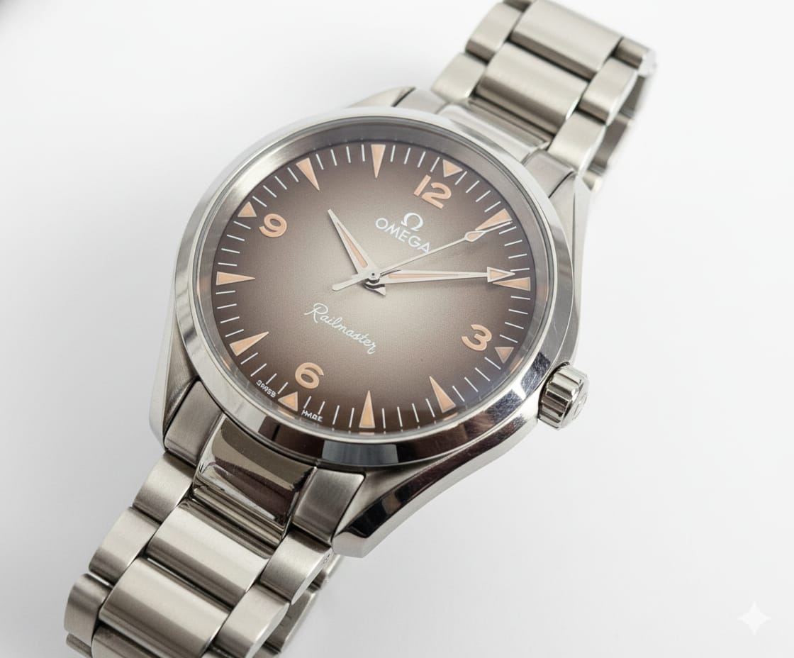 OMEGA Ember Copper Luxe Stainless Steel Timepiece (IMPORTED)