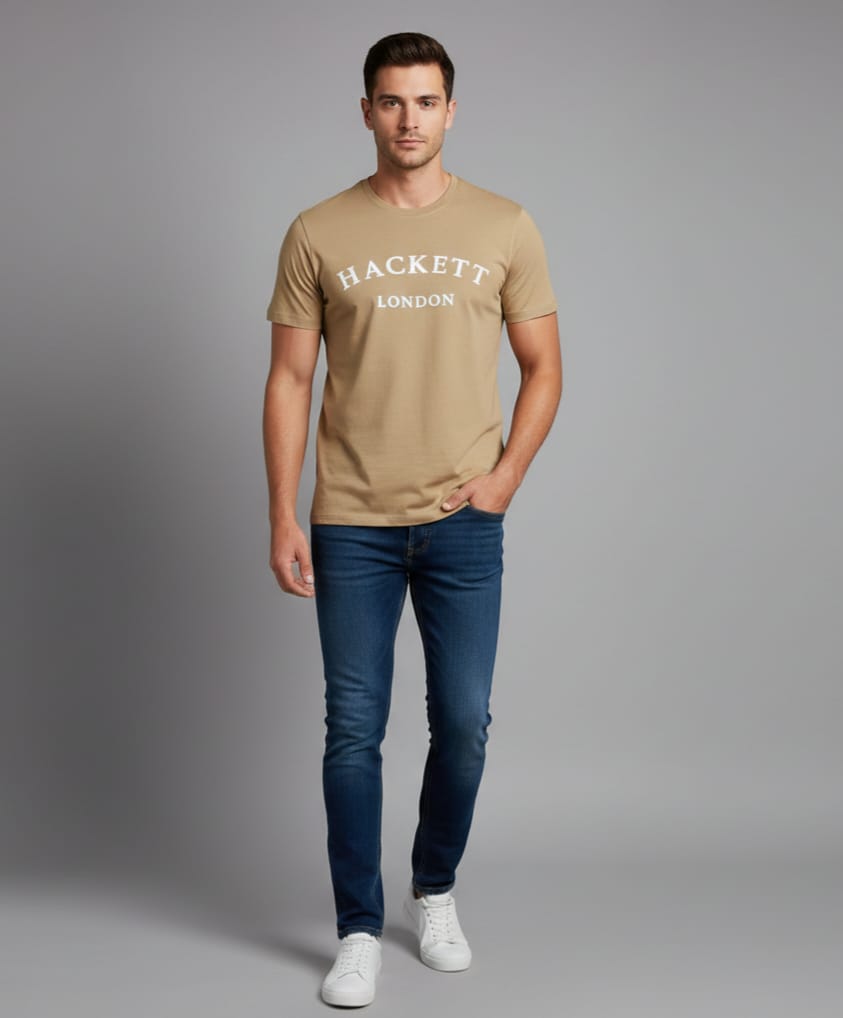 HACKETT LONDON Golden Dune Effortless Fit Short Sleeve T-Shirt