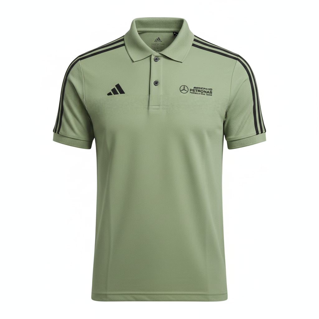 ADIDAS Mystic Sage Tailored Fit Piqué Polo Shirt