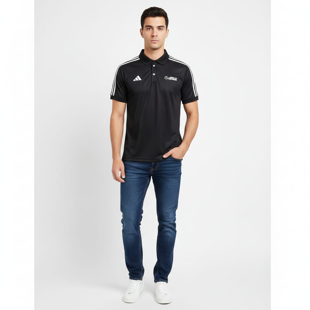 ADIDAS Obsidian Mist Tailored Fit Short Sleeve Performance Polo Shirt