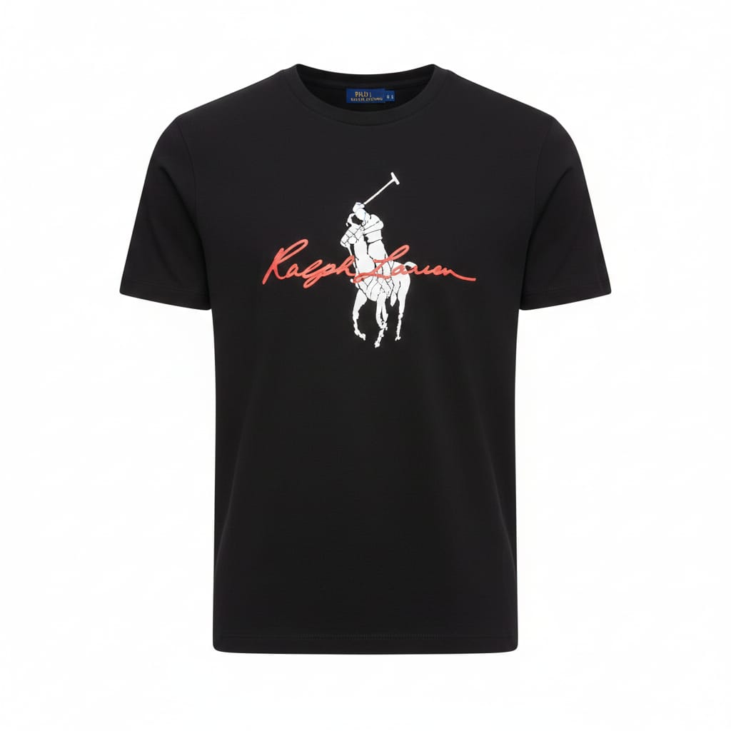 RALPH LAUREN Luminous Ash Modern Fit Short Sleeve Graphic Tee
