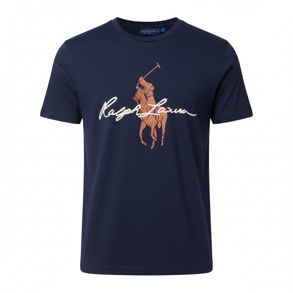 RALPH LAUREN Starlit Azure Tailored Fit Short Sleeve Graphic T-Shirt