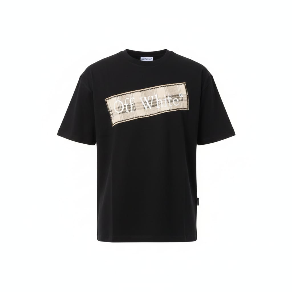 OFF-WHITE Twilight Charcoal Relaxed Fit Short Sleeve T-Shirt