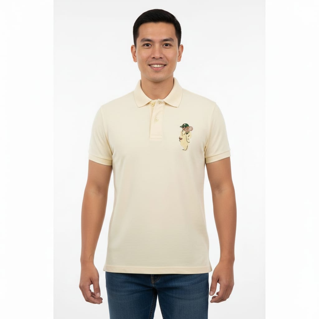 POLO RALPH LAUREN Dreamy Almond Tailored Fit Short Sleeve Piqué Polo Shirt