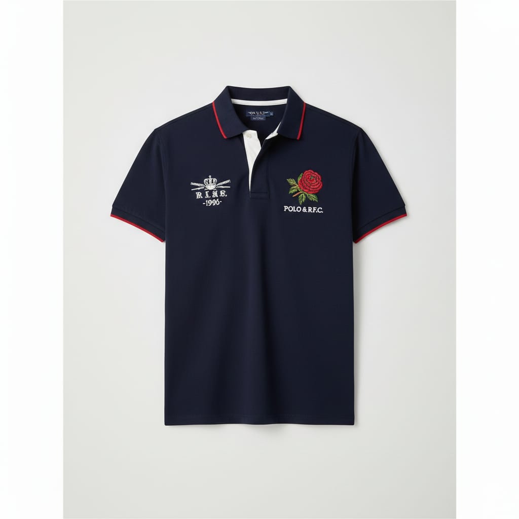 POLO RALPH LAUREN Celestial Indigo Tailored Fit Short Sleeve Piqué Polo Shirt