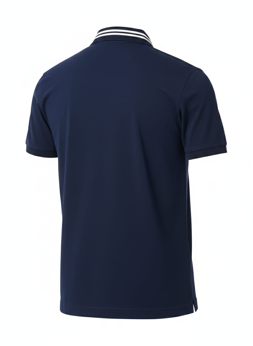 KARL LAGERFELD Enchanted Indigo Tailored Fit Short Sleeve Piqué Polo Shirt