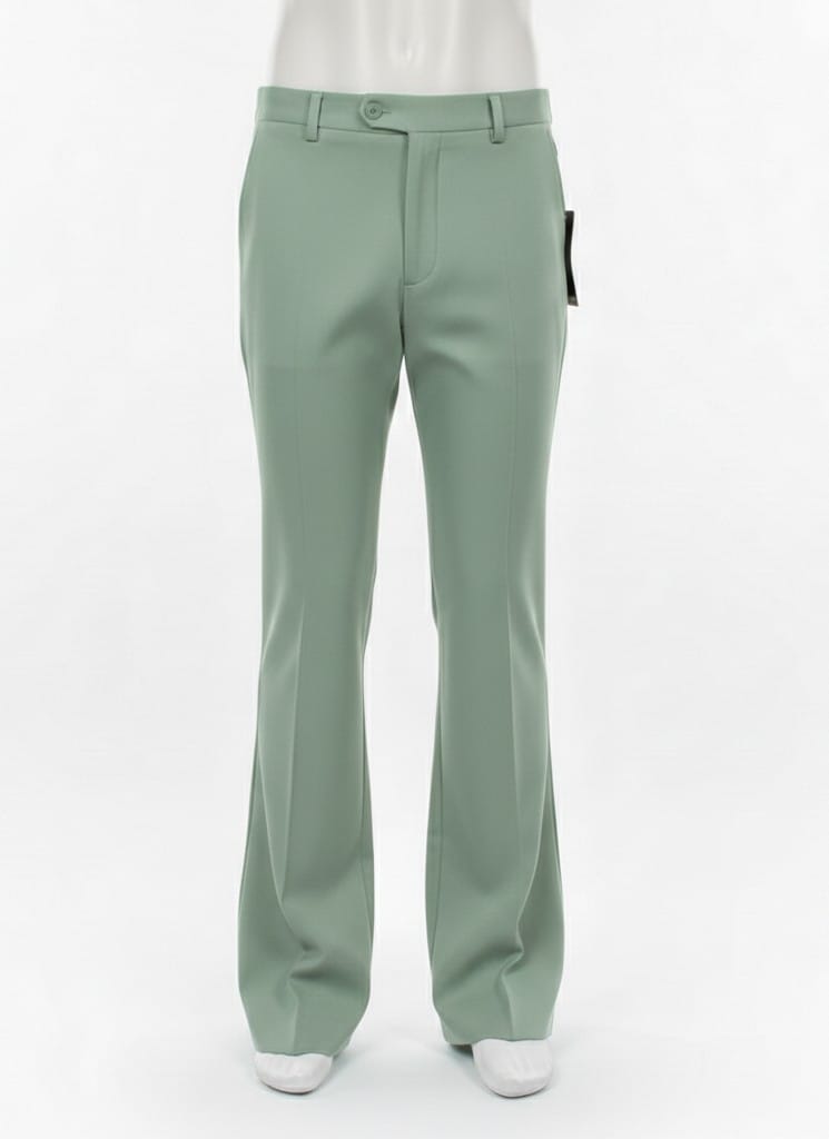 VERSACE Tranquil Moss Tailored Fit Bootcut Trousers