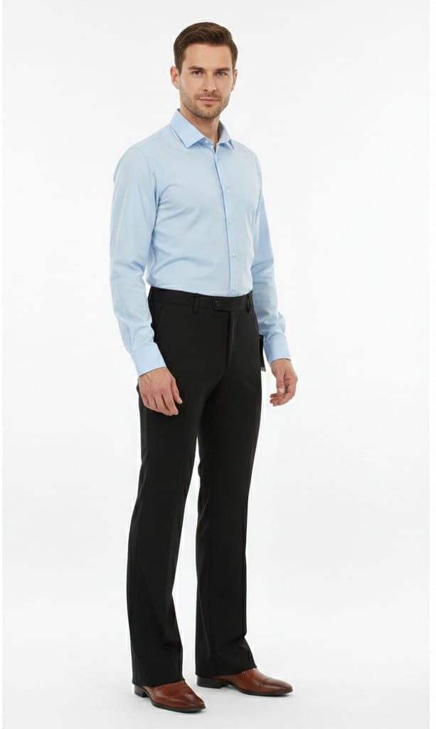 VERSACE Obsidian Velvet Tailored Fit Bootcut Trousers