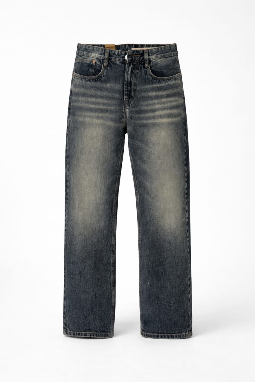 ALPHA 9 Dusk Indigo Relaxed Fit Vintage Straight Cut Jeans