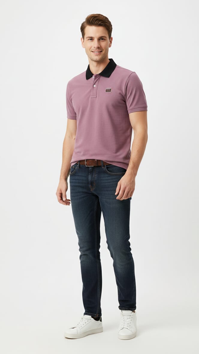 GANT Serene Blush Tailored Fit Short Sleeve Piqué Polo Shirt