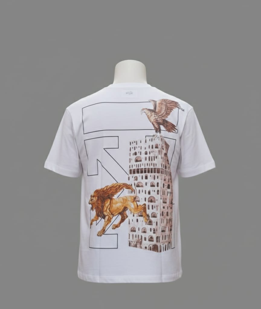 OFF-WHITE™ Ethereal Pearl Luxe Fit Short Sleeve Graphic T-Shirt