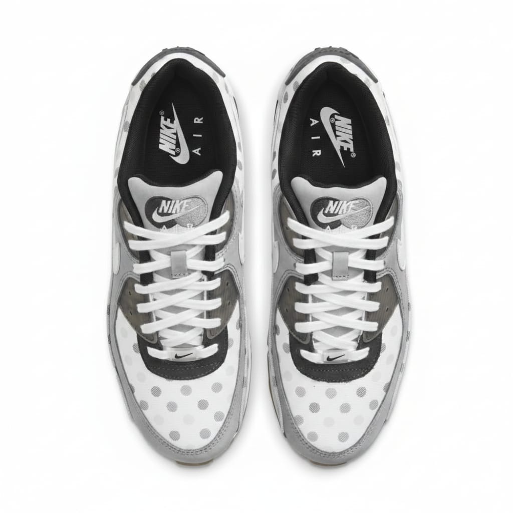 NIKE Celestial Silver Luxe Dotted Air Max 90 Sneakers