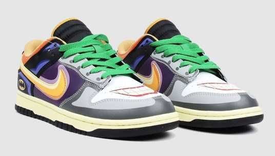 NIKE Electric Tangerine Whimsical Low-Top Sneaker 'Jester's Grin'