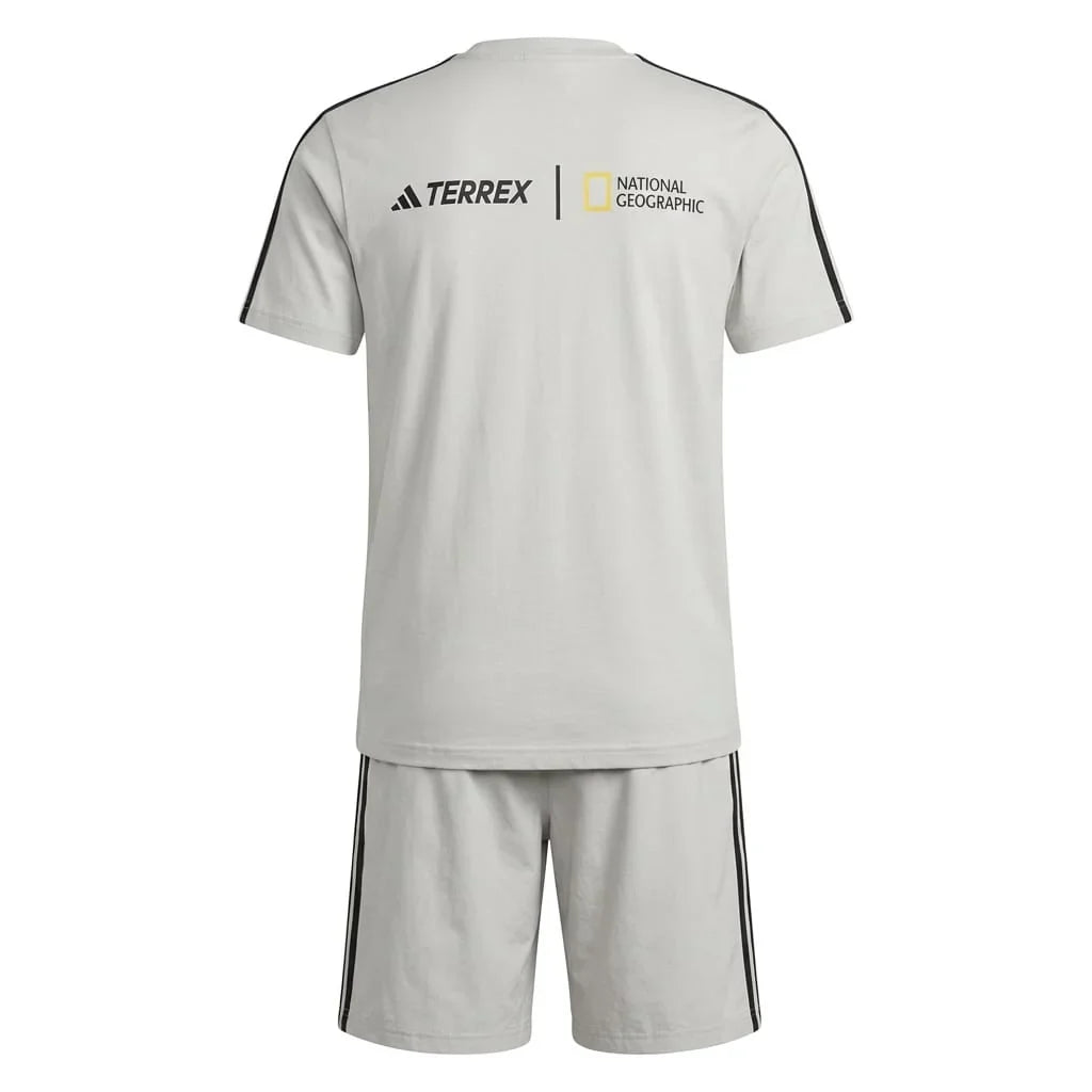 ADIDAS Terrex Relaxed Fit Mens Performance Lounge Set in Grey