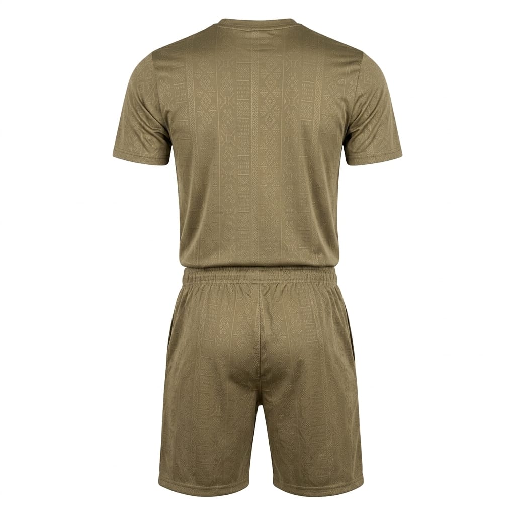 NIKE Men's Textured Knit Lounge Set in Light Brown