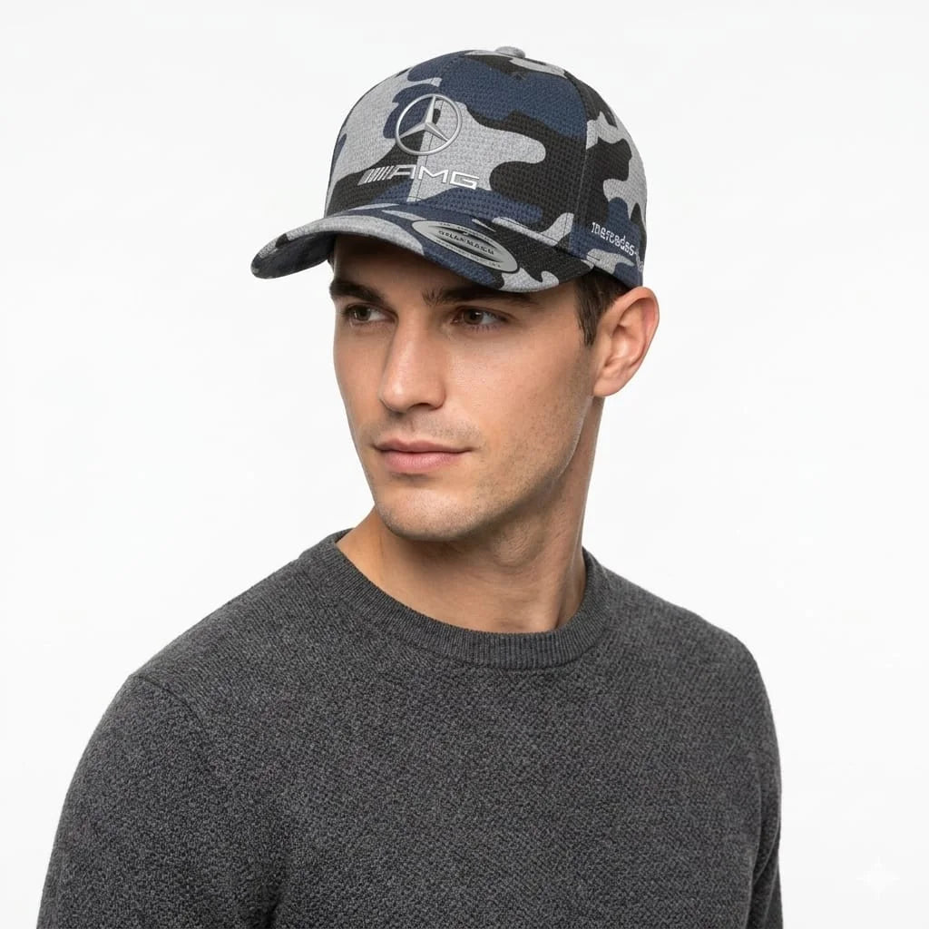 Mercedes-Benz AMG Petronas F1 Camo Snapback Cap