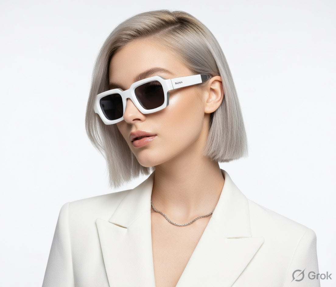 BALMAIN Celestial Pearl Bold Frame Sunglasses