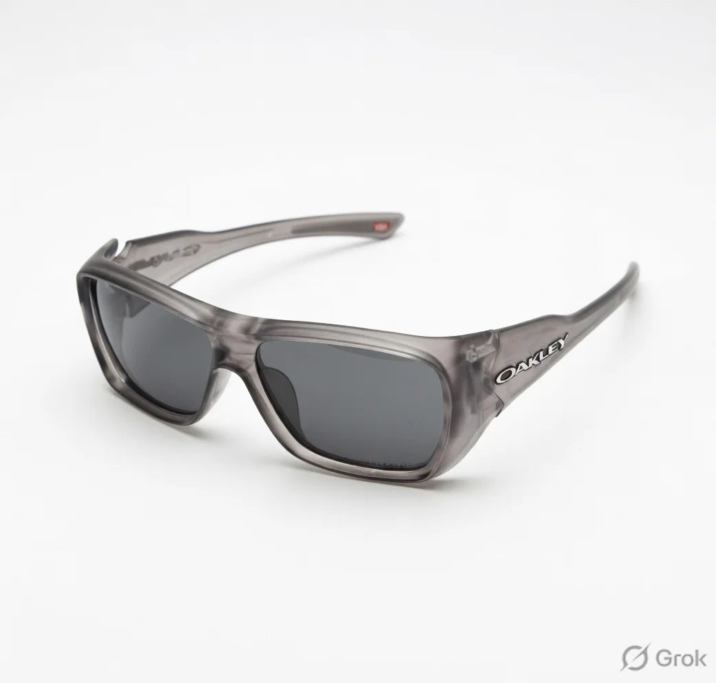 OAKLEY Celestial Ash Bold Shield Sunglasses with Luxe Case
