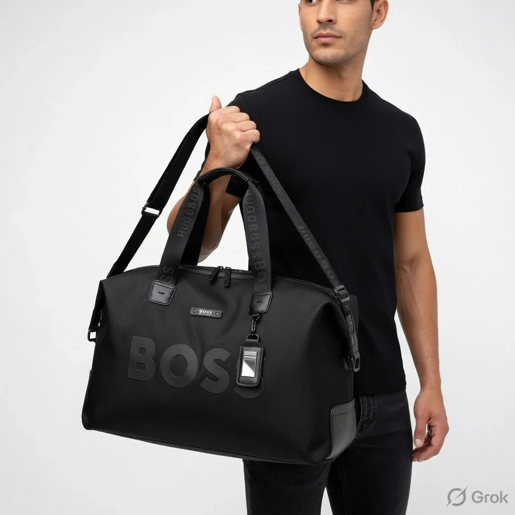 HUGO BOSS Iconic Logo Weekender Bag