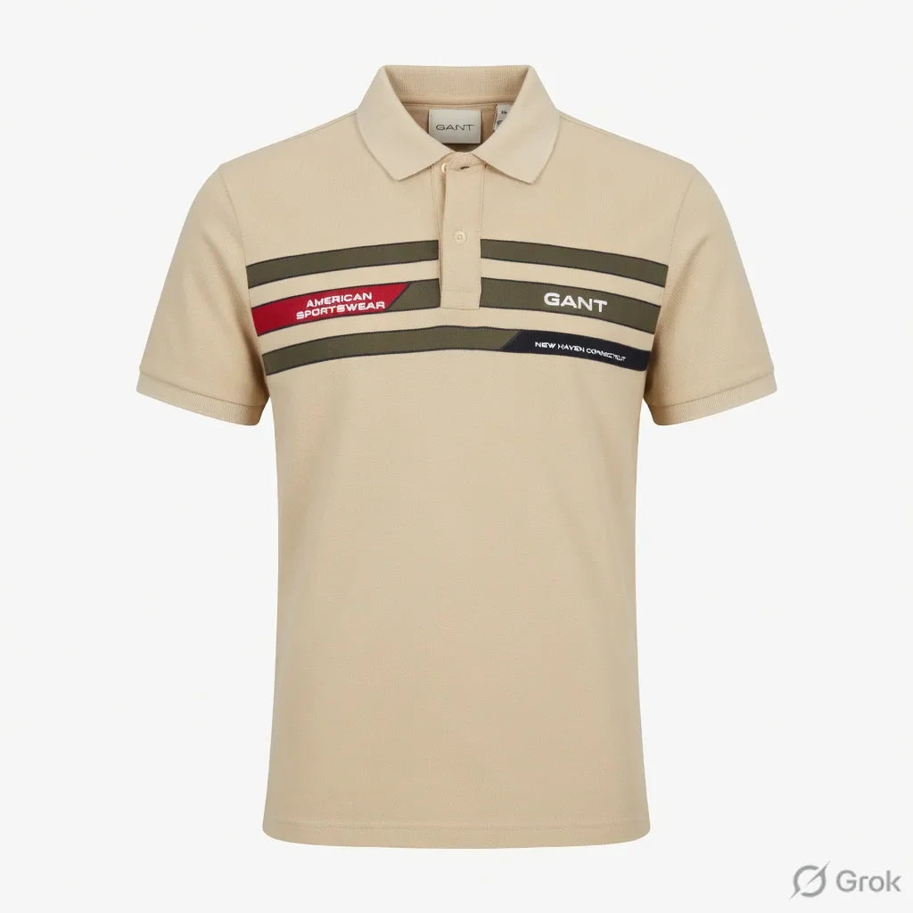 GANT American Sportwear Colorblock Polo Shirt