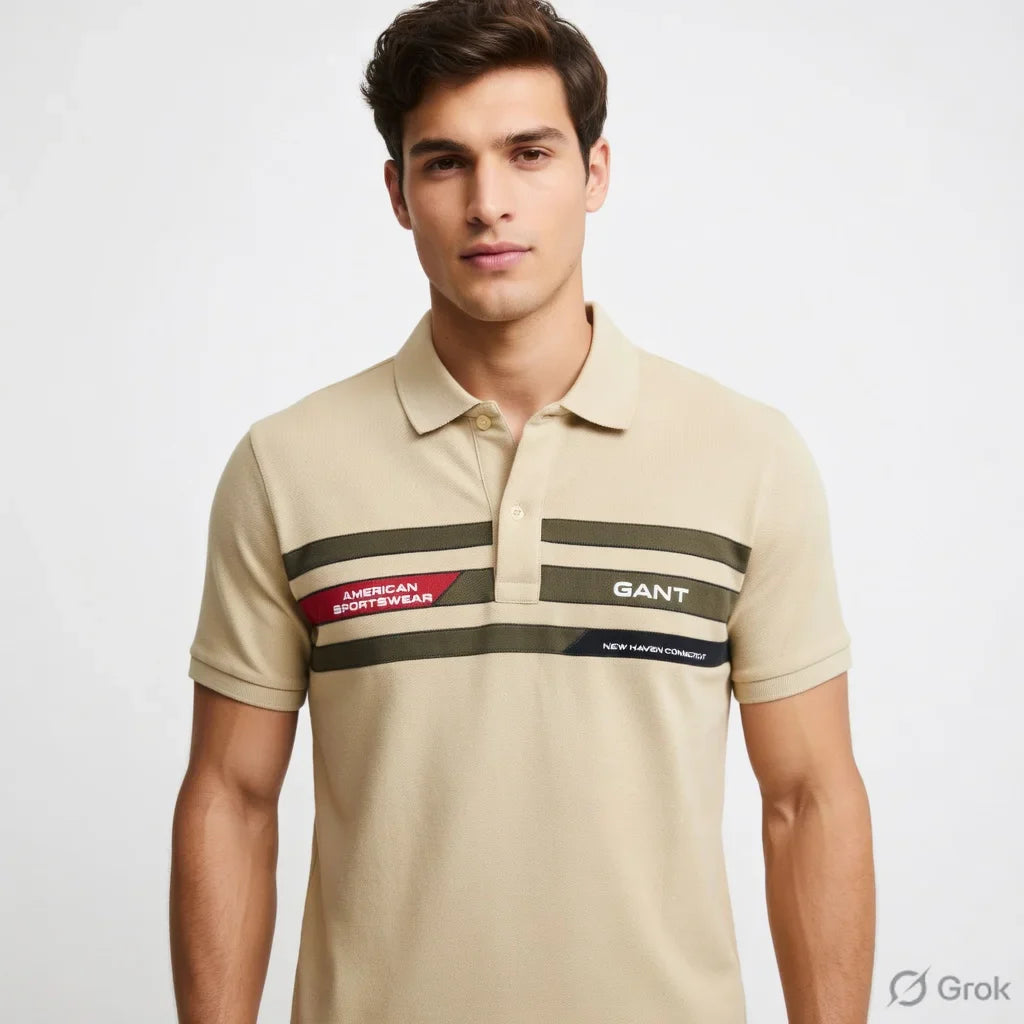 GANT American Sportwear Colorblock Polo Shirt