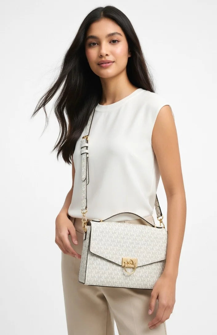 Michael Kors Signature Logo Satchel Bag