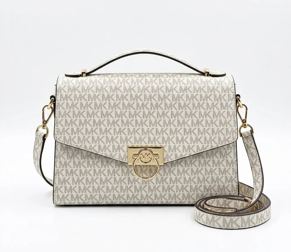 Michael Kors Signature Logo Satchel Bag