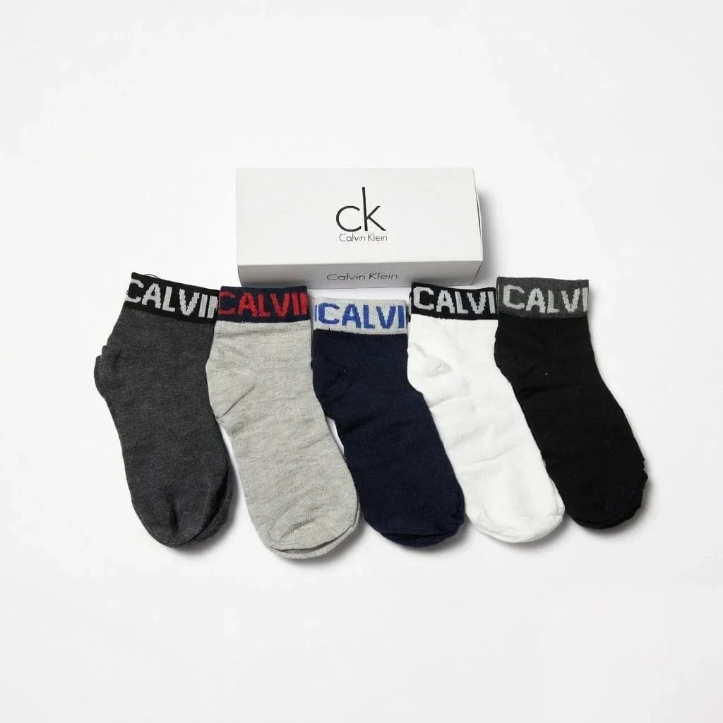 Calvin Klein Essentials Multi-Pack Ankle Socks (Pack of 5)