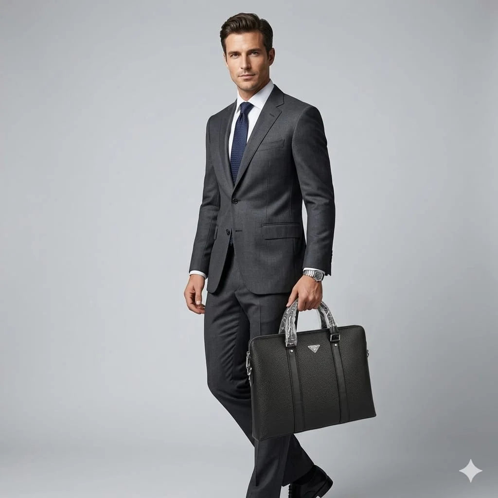 Prada Classic Leather Briefcase