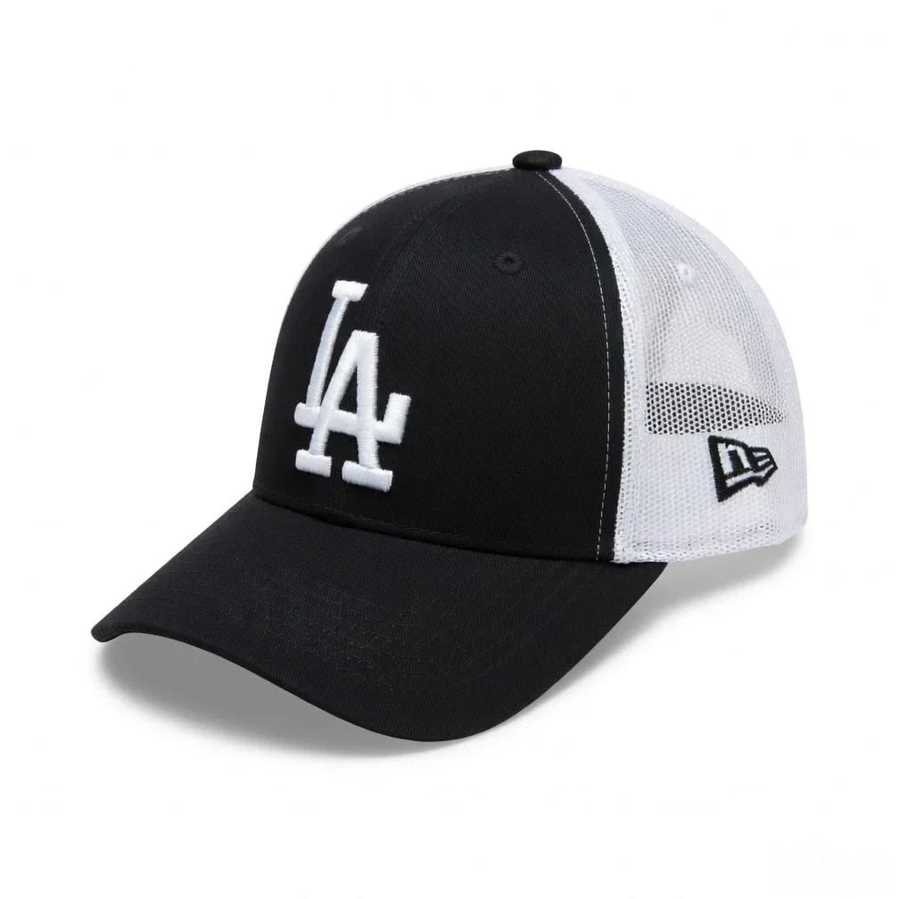 New Era Los Angeles Dodgers Black and White Trucker Cap