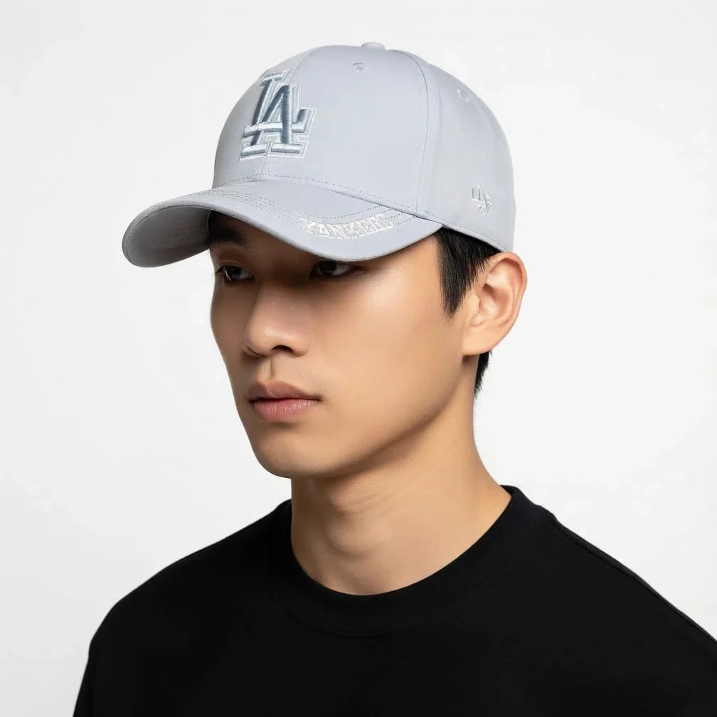 New Era Los Angeles Dodgers Light Grey Adjustable Cap