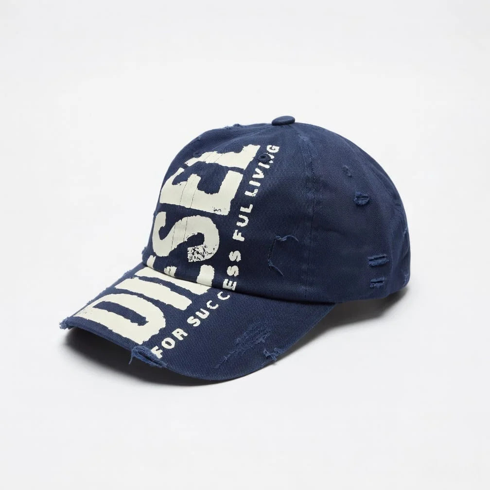 DIESEL Distressed Logo Baseball Cap