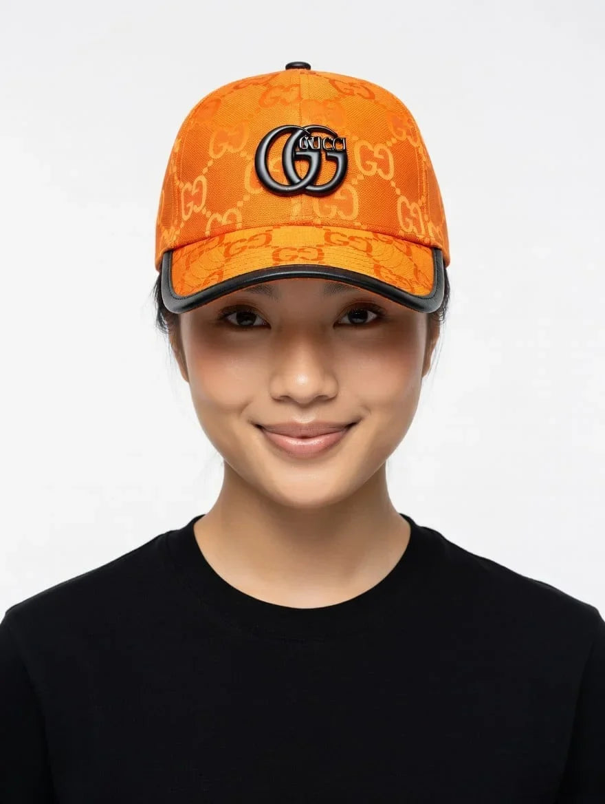 Gucci Monogram Orange Logo Cap
