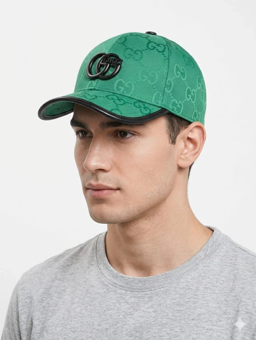 Gucci Monogram Green Baseball Cap