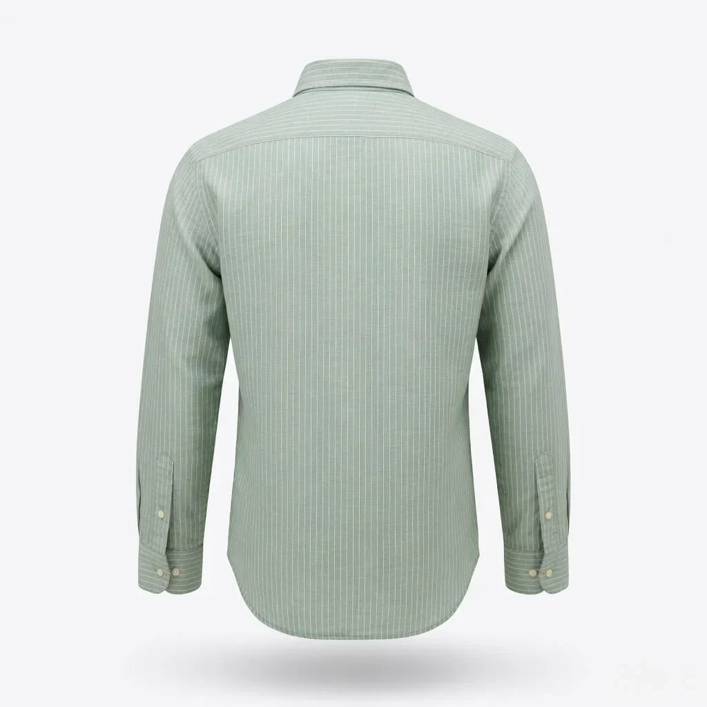 Polo Ralph Lauren Striped Button-Down Shirt in Sage Green