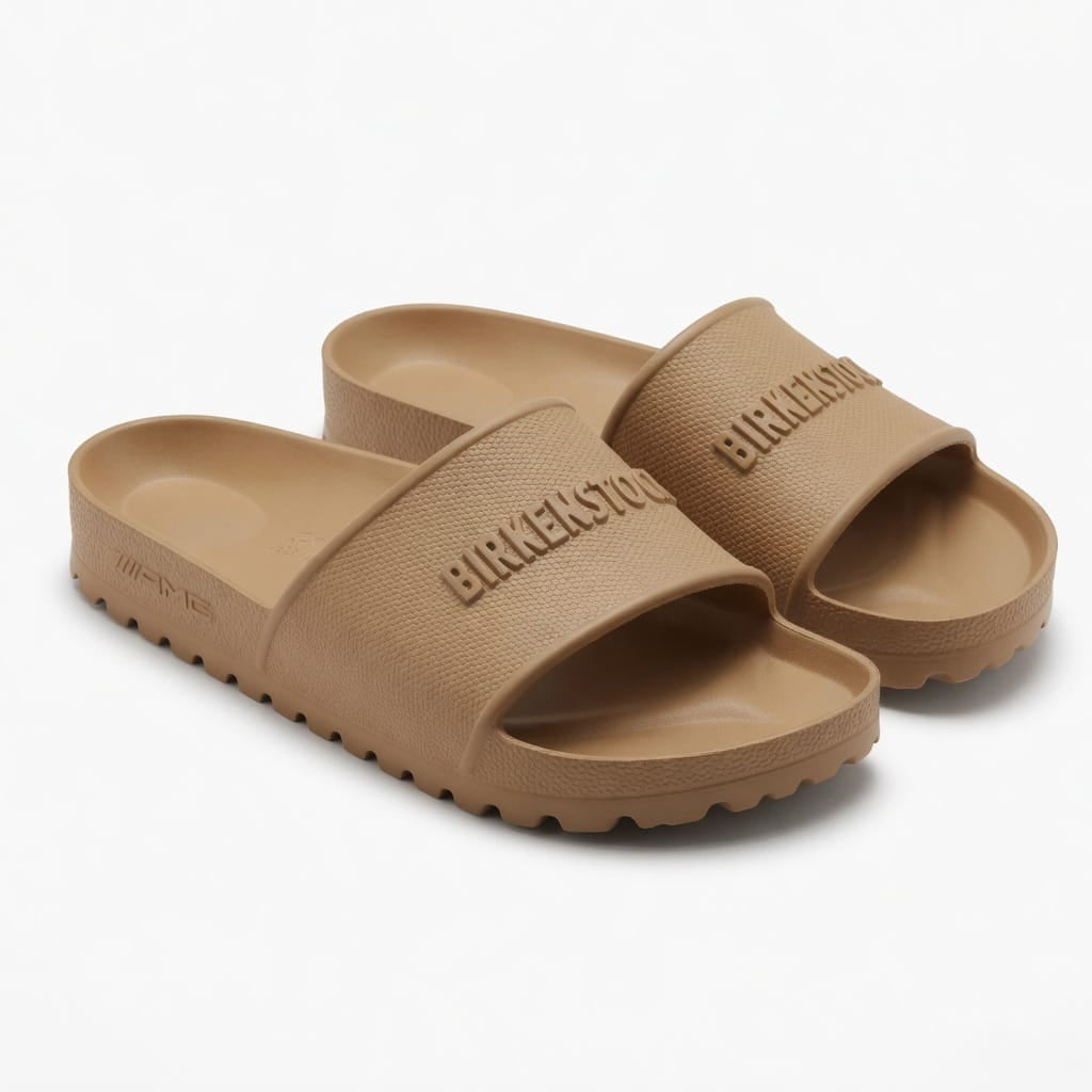 BIRKENSTOCK Warm Toffee Luxe Comfort Slide Sandals