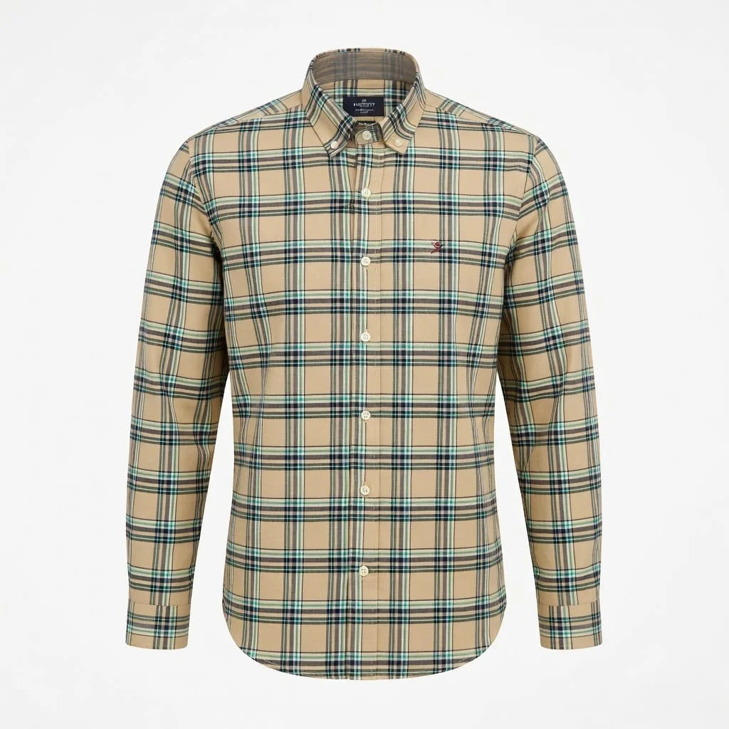 Hackett Classic Plaid Button-Up Shirt