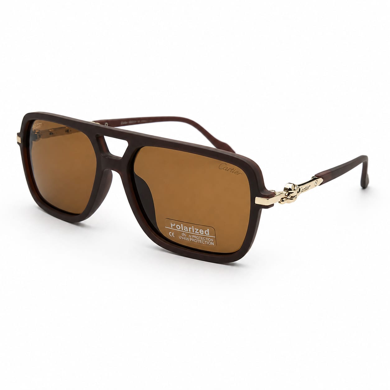 CARTIER Regal Mahogany Retro Chic Sunglasses
