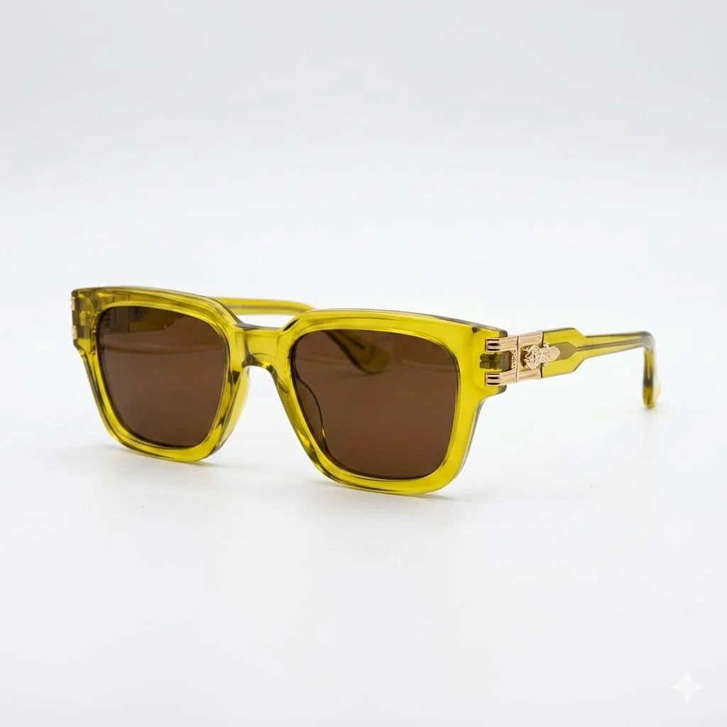 Chrome Heart Bold Yellow Frame Sunglasses