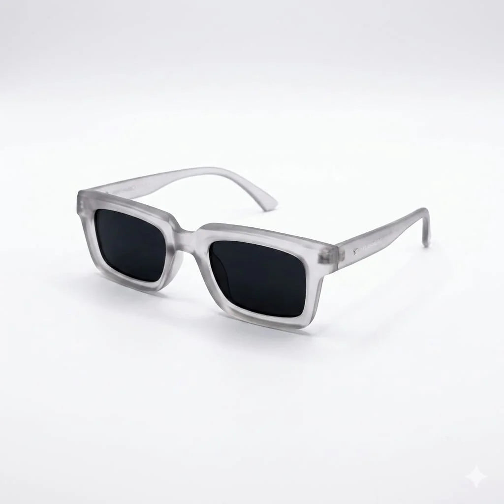 Calvin Klein Clear Frame Square Sunglasses