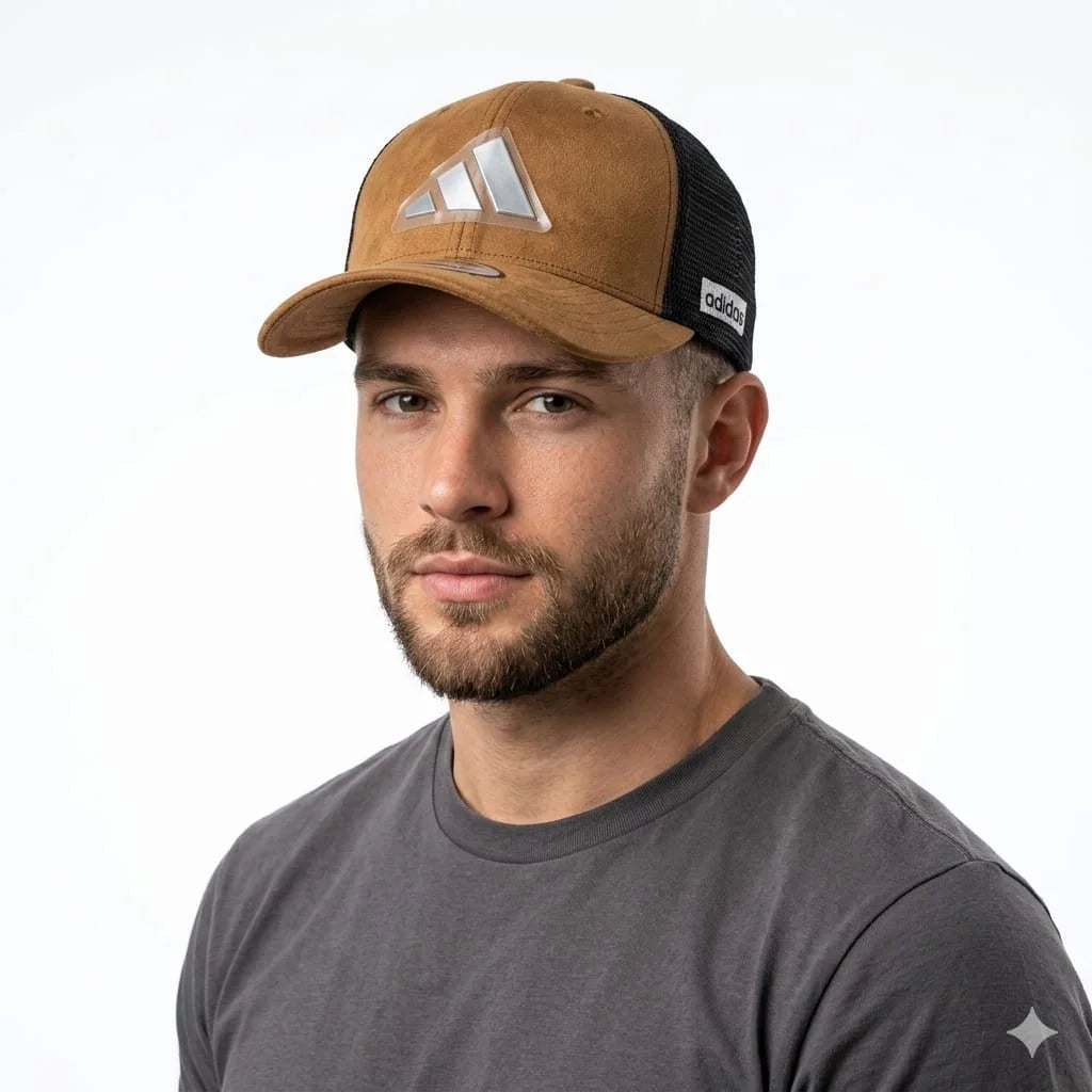 Adidas Snapback Trucker Cap in Brown